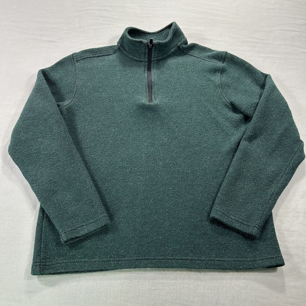 Artefact Sweater‎ Mens Medium Gray 1/4 Zip Pullover Mock Neck Casual Adult